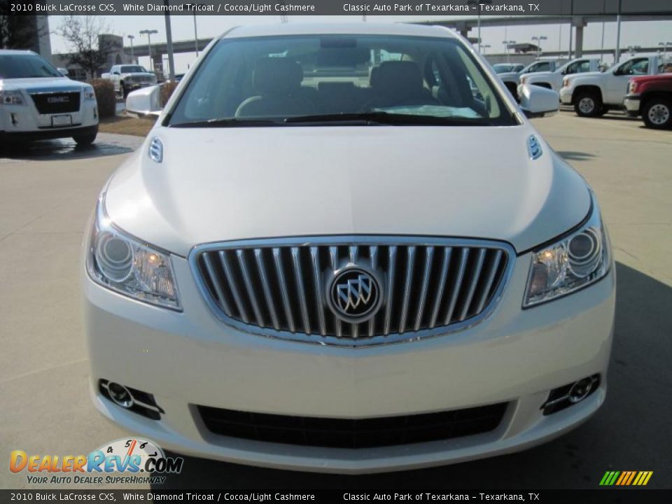 2010 Buick LaCrosse CXS White Diamond Tricoat / Cocoa/Light Cashmere Photo #5
