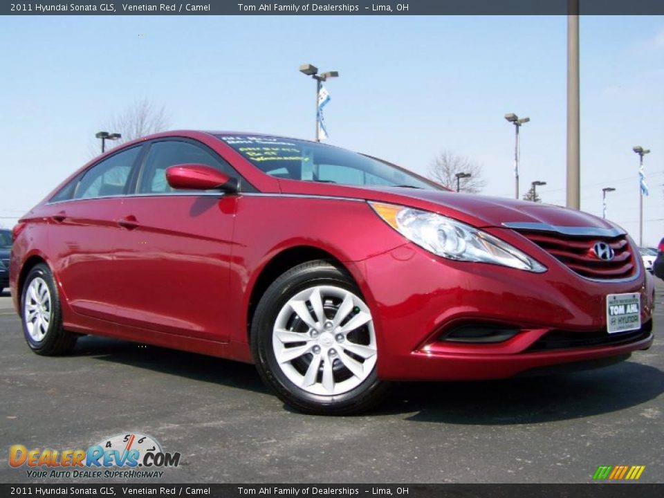 2011 Hyundai Sonata GLS Venetian Red / Camel Photo #1