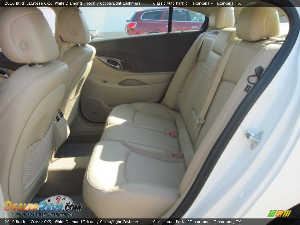 2010 Buick LaCrosse CXS White Diamond Tricoat / Cocoa/Light Cashmere Photo #8