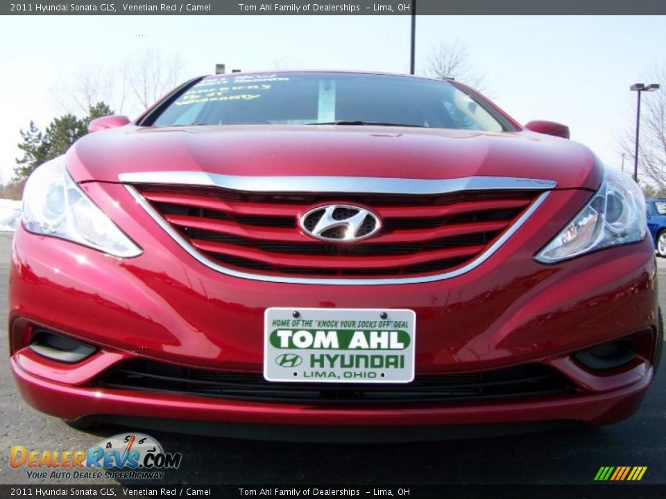 2011 Hyundai Sonata GLS Venetian Red / Camel Photo #3