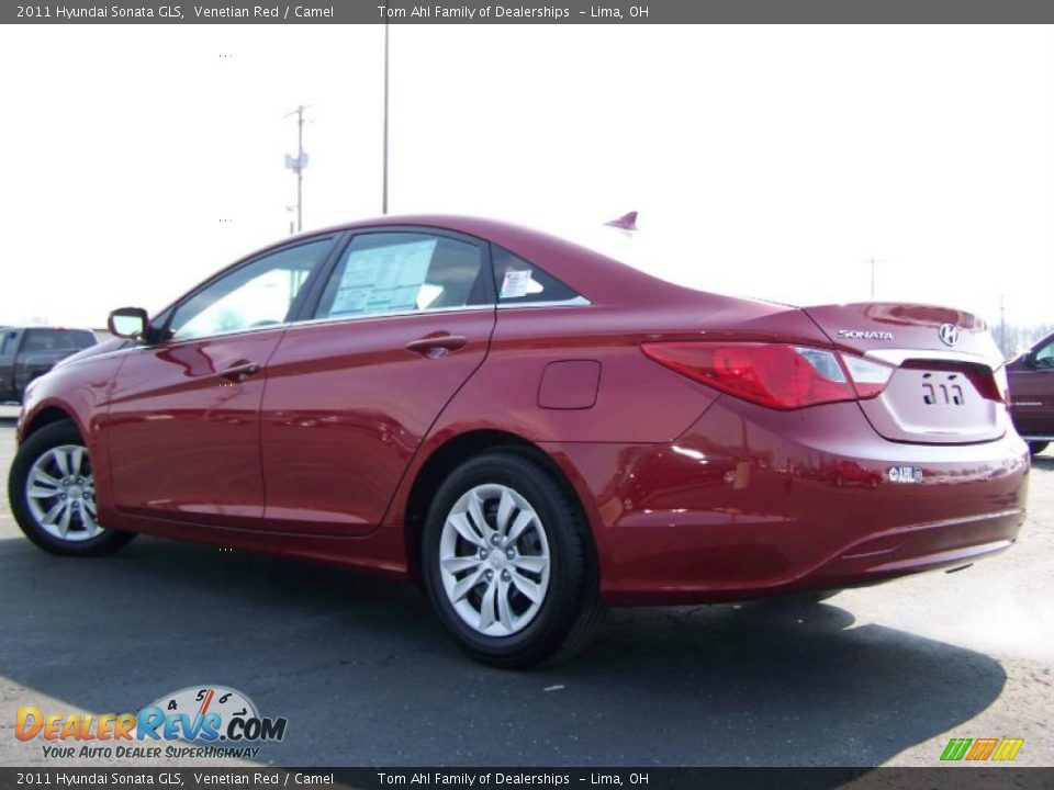2011 Hyundai Sonata GLS Venetian Red / Camel Photo #4