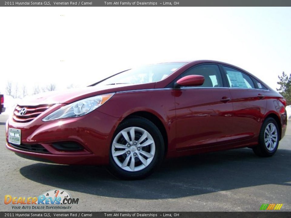 2011 Hyundai Sonata GLS Venetian Red / Camel Photo #5