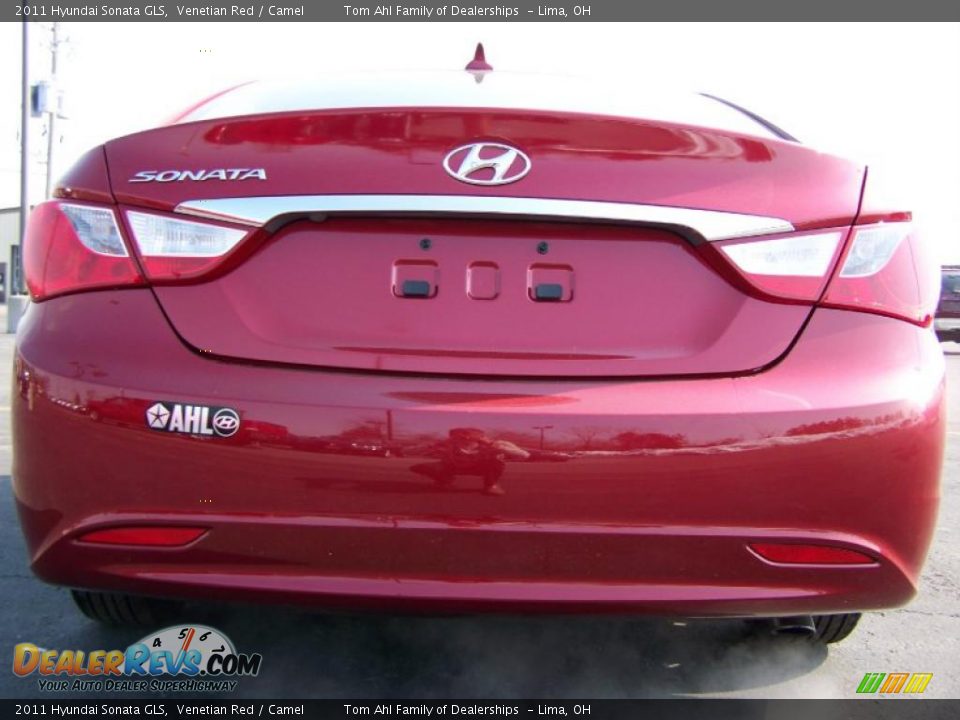 2011 Hyundai Sonata GLS Venetian Red / Camel Photo #6