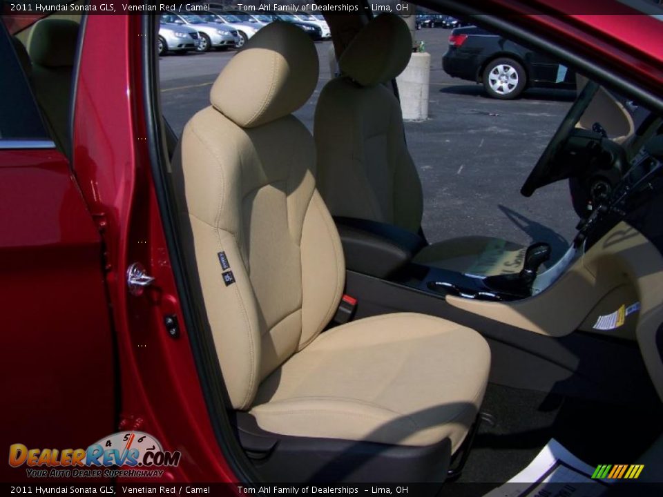 2011 Hyundai Sonata GLS Venetian Red / Camel Photo #13