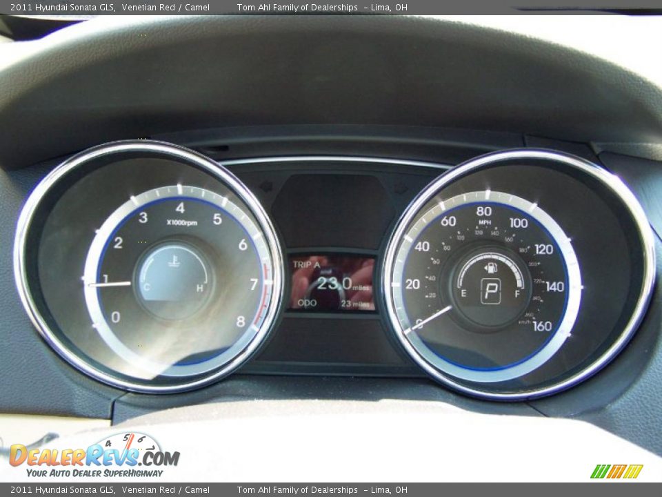 2011 Hyundai Sonata GLS Venetian Red / Camel Photo #16