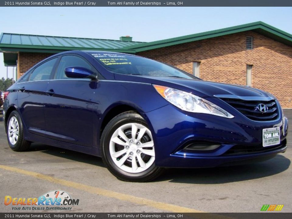 2011 Hyundai Sonata GLS Indigo Blue Pearl / Gray Photo #1