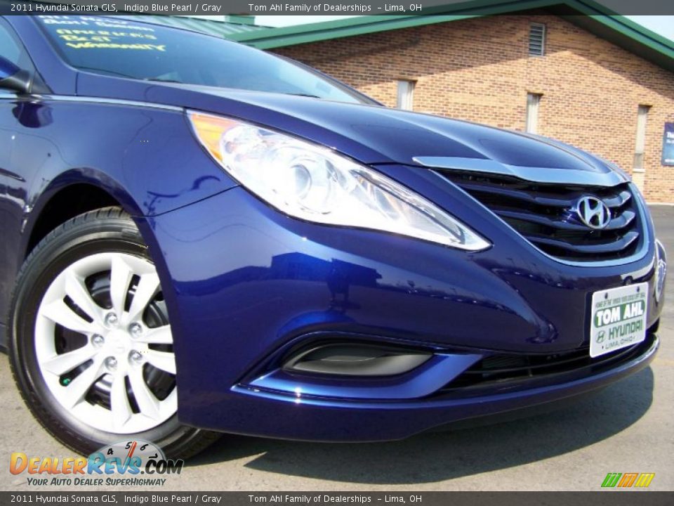 2011 Hyundai Sonata GLS Indigo Blue Pearl / Gray Photo #2