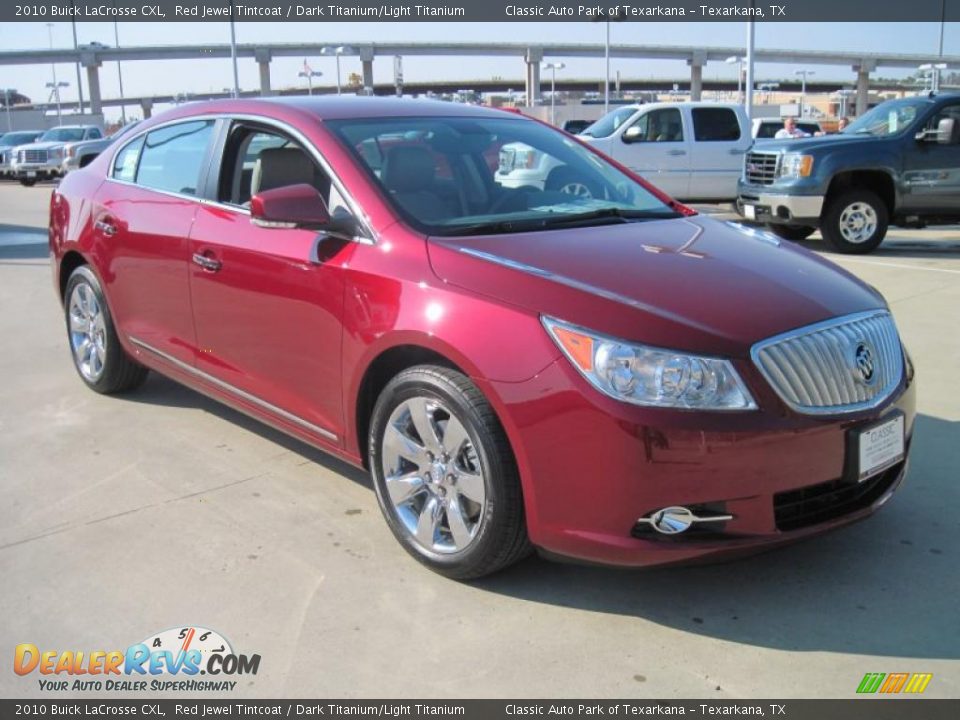 2010 Buick LaCrosse CXL Red Jewel Tintcoat / Dark Titanium/Light Titanium Photo #2