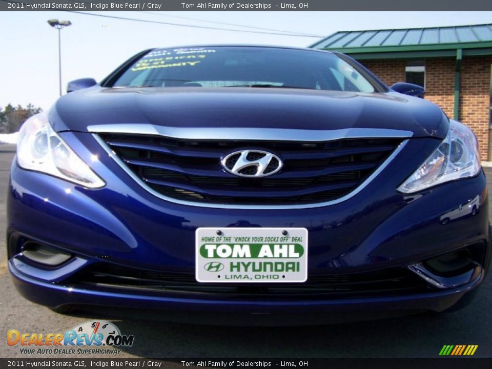 2011 Hyundai Sonata GLS Indigo Blue Pearl / Gray Photo #3