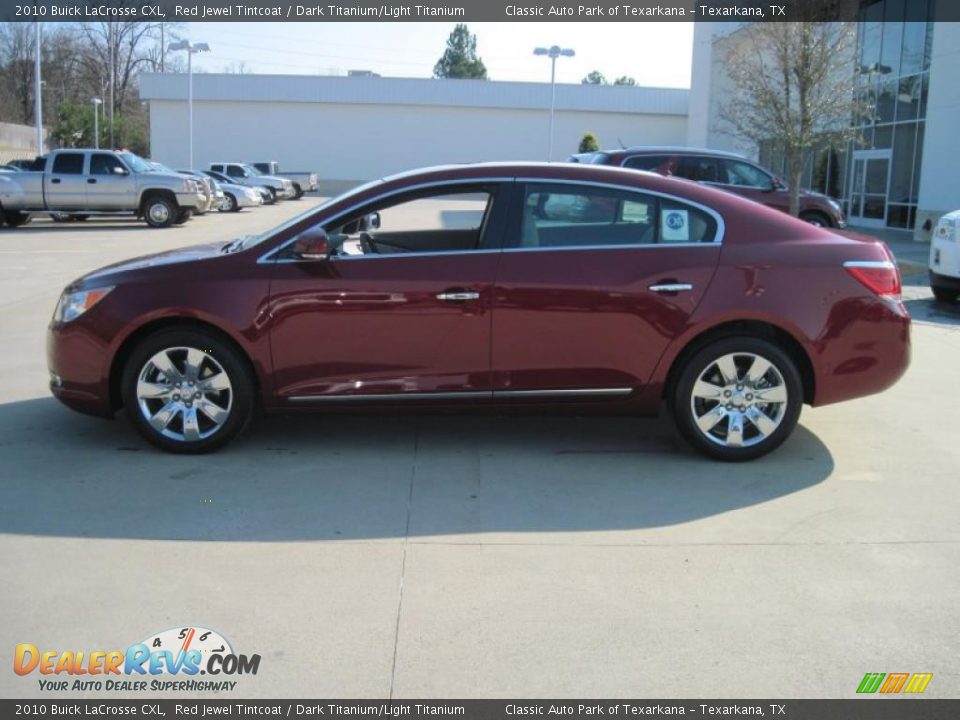 2010 Buick LaCrosse CXL Red Jewel Tintcoat / Dark Titanium/Light Titanium Photo #3