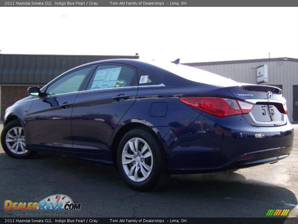 2011 Hyundai Sonata GLS Indigo Blue Pearl / Gray Photo #4