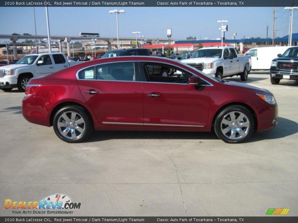 2010 Buick LaCrosse CXL Red Jewel Tintcoat / Dark Titanium/Light Titanium Photo #4