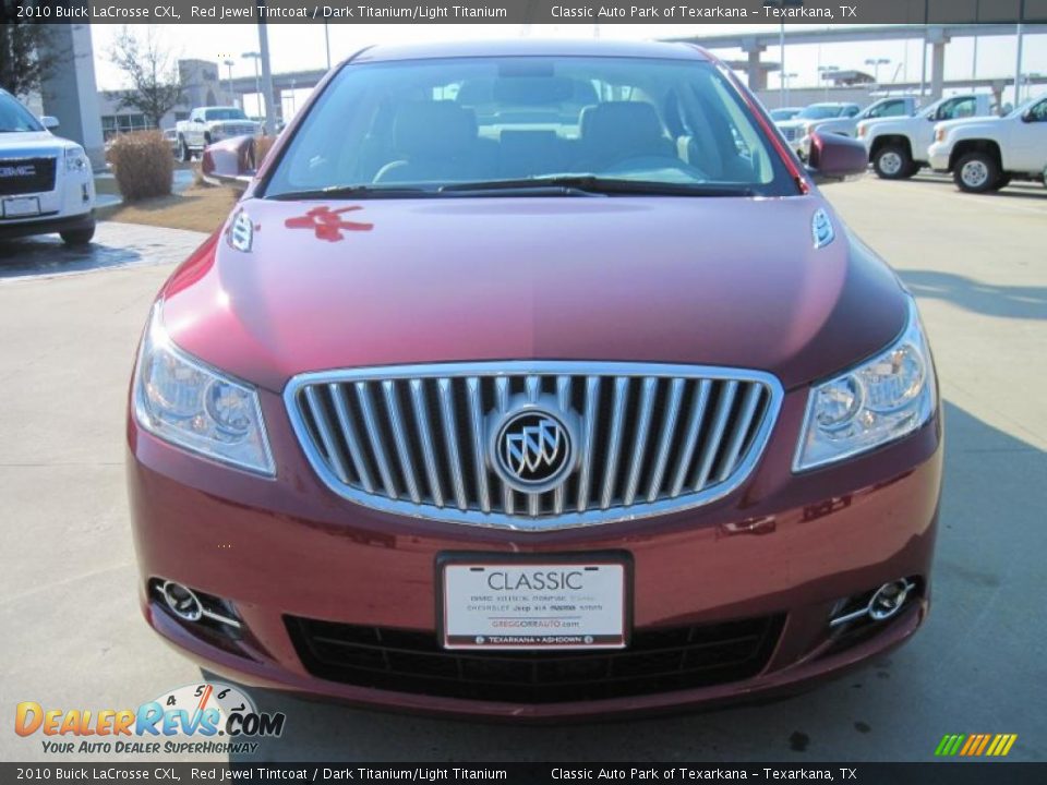 2010 Buick LaCrosse CXL Red Jewel Tintcoat / Dark Titanium/Light Titanium Photo #5