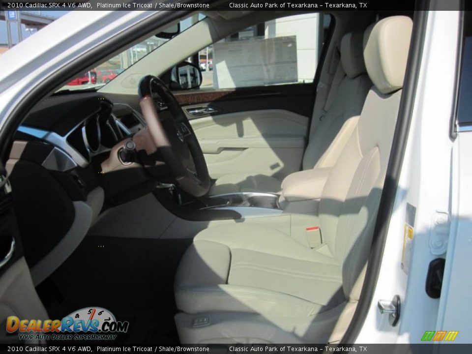 2010 Cadillac SRX 4 V6 AWD Platinum Ice Tricoat / Shale/Brownstone Photo #7