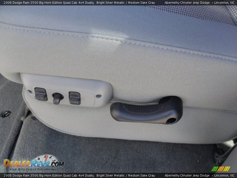 2008 Dodge Ram 3500 Big Horn Edition Quad Cab 4x4 Dually Bright Silver Metallic / Medium Slate Gray Photo #10