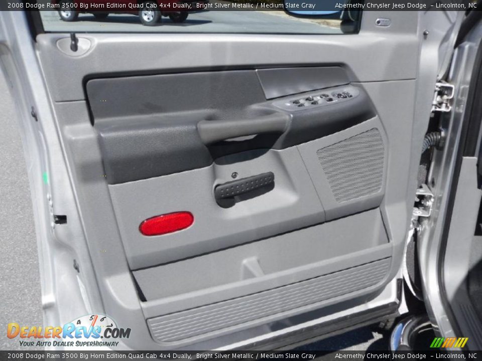 2008 Dodge Ram 3500 Big Horn Edition Quad Cab 4x4 Dually Bright Silver Metallic / Medium Slate Gray Photo #11
