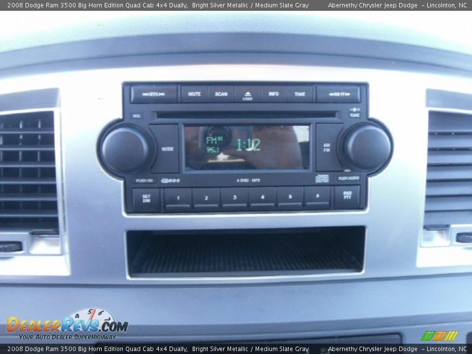 2008 Dodge Ram 3500 Big Horn Edition Quad Cab 4x4 Dually Bright Silver Metallic / Medium Slate Gray Photo #13