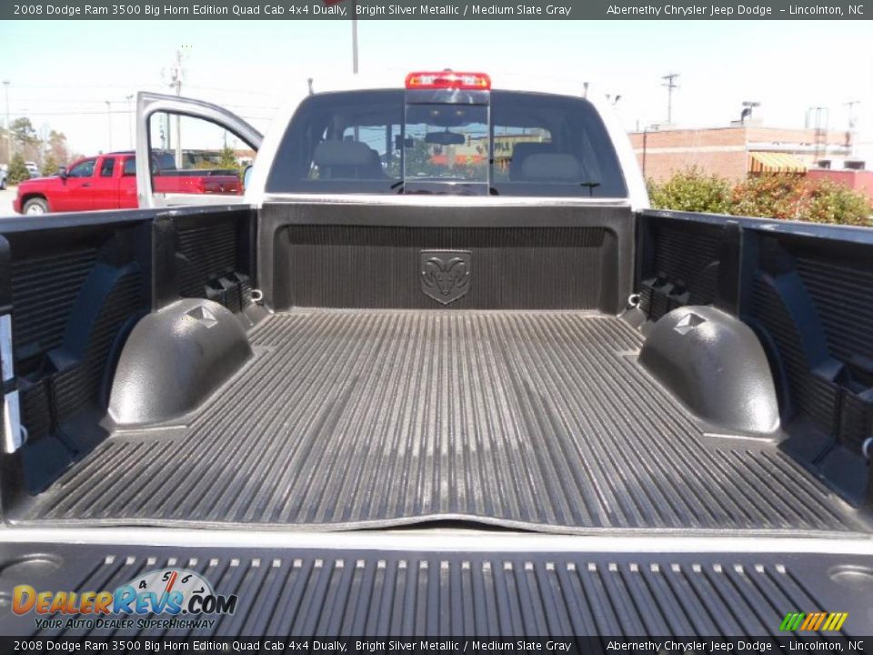 2008 Dodge Ram 3500 Big Horn Edition Quad Cab 4x4 Dually Bright Silver Metallic / Medium Slate Gray Photo #17