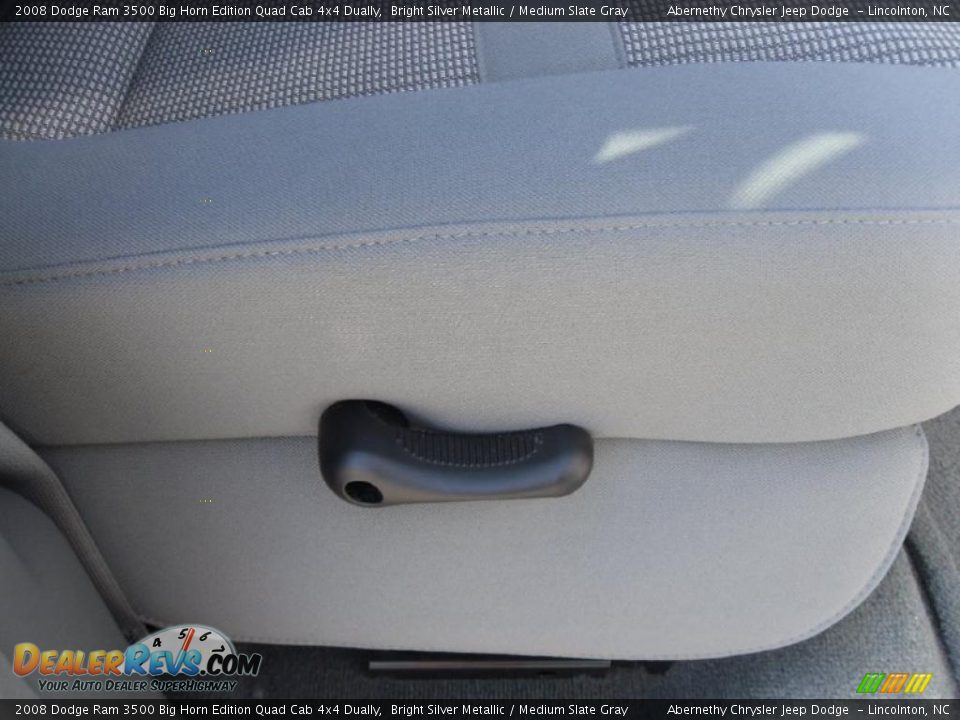 2008 Dodge Ram 3500 Big Horn Edition Quad Cab 4x4 Dually Bright Silver Metallic / Medium Slate Gray Photo #20