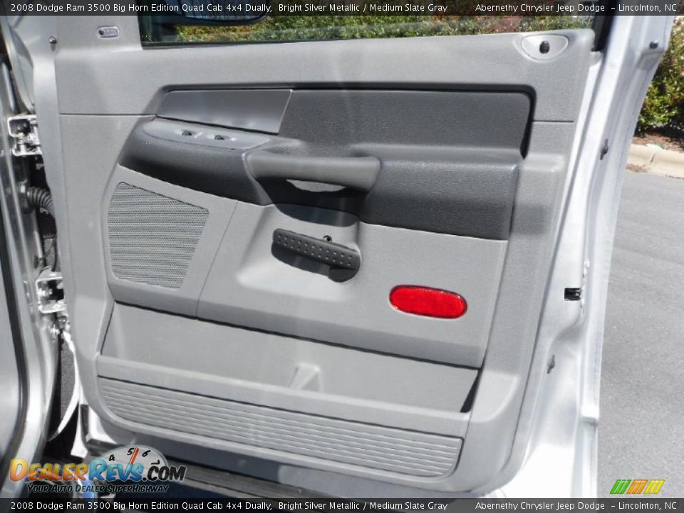 2008 Dodge Ram 3500 Big Horn Edition Quad Cab 4x4 Dually Bright Silver Metallic / Medium Slate Gray Photo #21