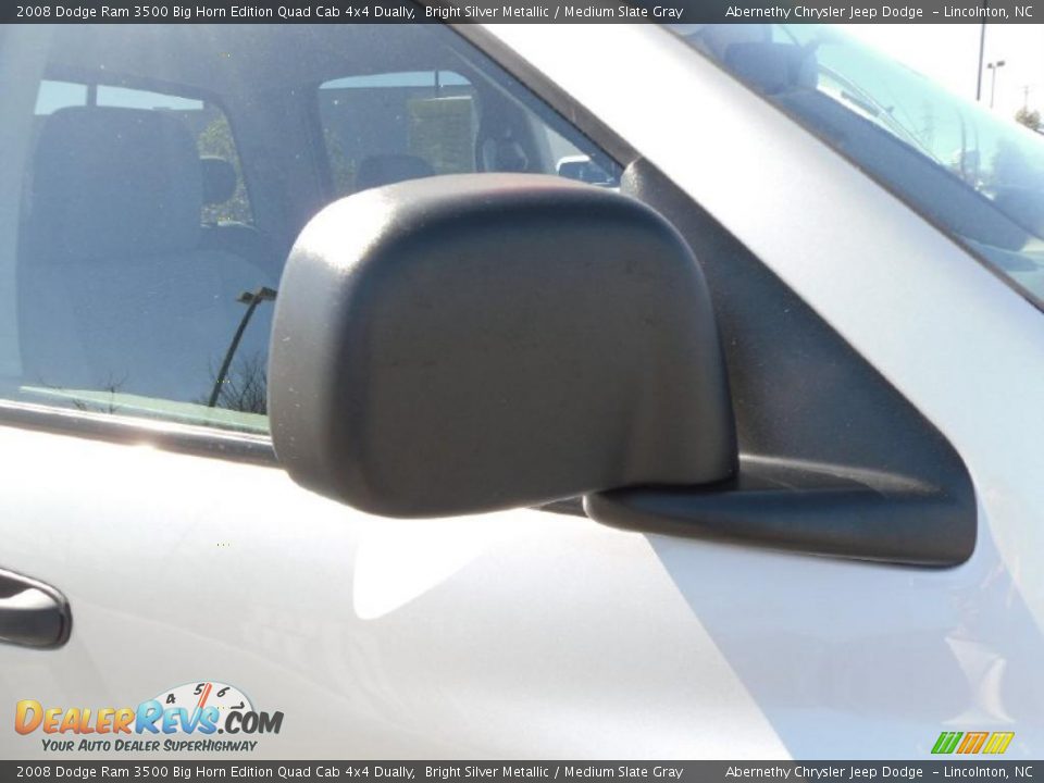 2008 Dodge Ram 3500 Big Horn Edition Quad Cab 4x4 Dually Bright Silver Metallic / Medium Slate Gray Photo #23