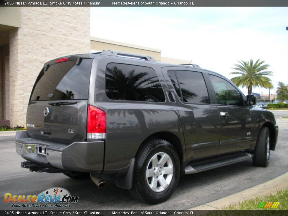 2005 Nissan Armada LE Smoke Gray / Steel/Titanium Photo #6