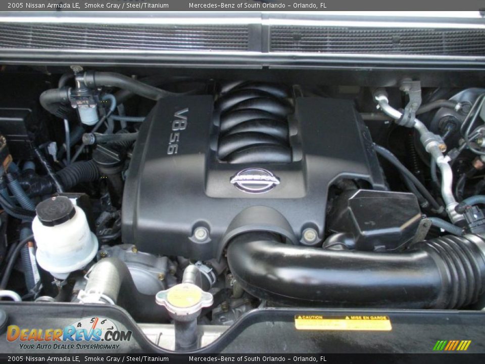 2005 Nissan Armada LE Smoke Gray / Steel/Titanium Photo #27