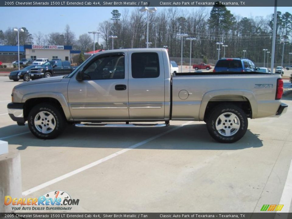2005 Chevrolet Silverado 1500 LT Extended Cab 4x4 Silver Birch Metallic / Tan Photo #3