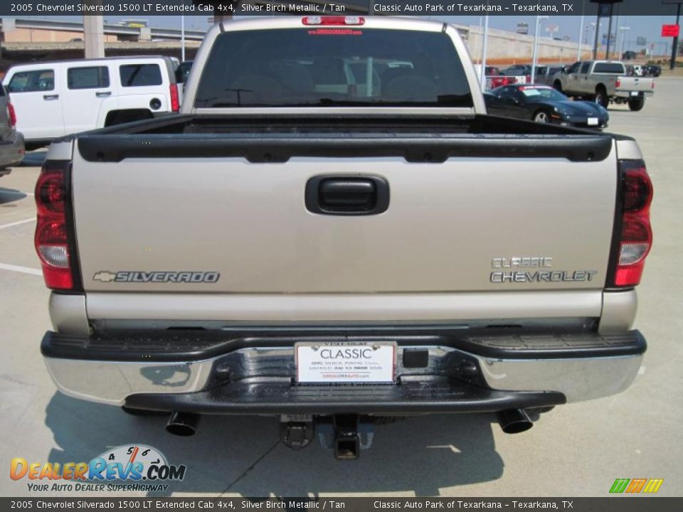 2005 Chevrolet Silverado 1500 LT Extended Cab 4x4 Silver Birch Metallic / Tan Photo #6