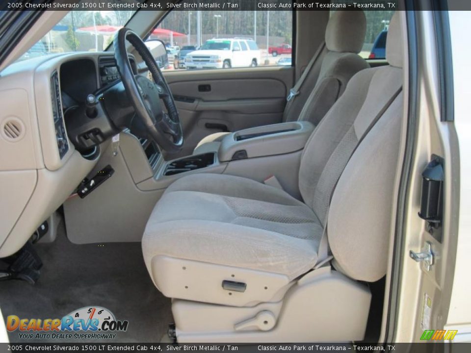 2005 Chevrolet Silverado 1500 LT Extended Cab 4x4 Silver Birch Metallic / Tan Photo #9