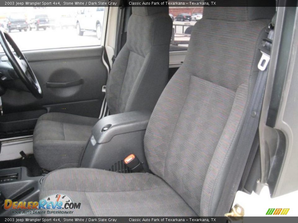 2003 Jeep Wrangler Sport 4x4 Stone White / Dark Slate Gray Photo #10
