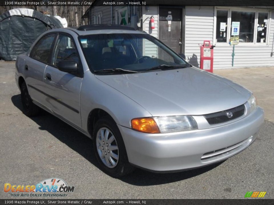 1998 Mazda Protege LX Silver Stone Metallic / Gray Photo #3