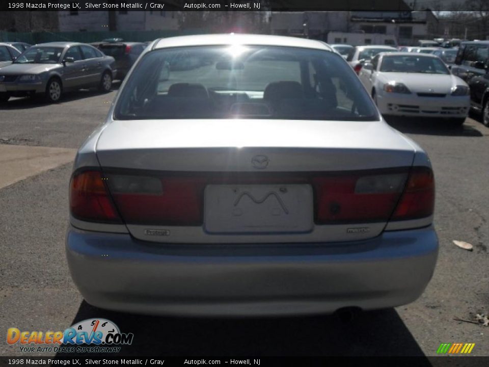 1998 Mazda Protege LX Silver Stone Metallic / Gray Photo #6
