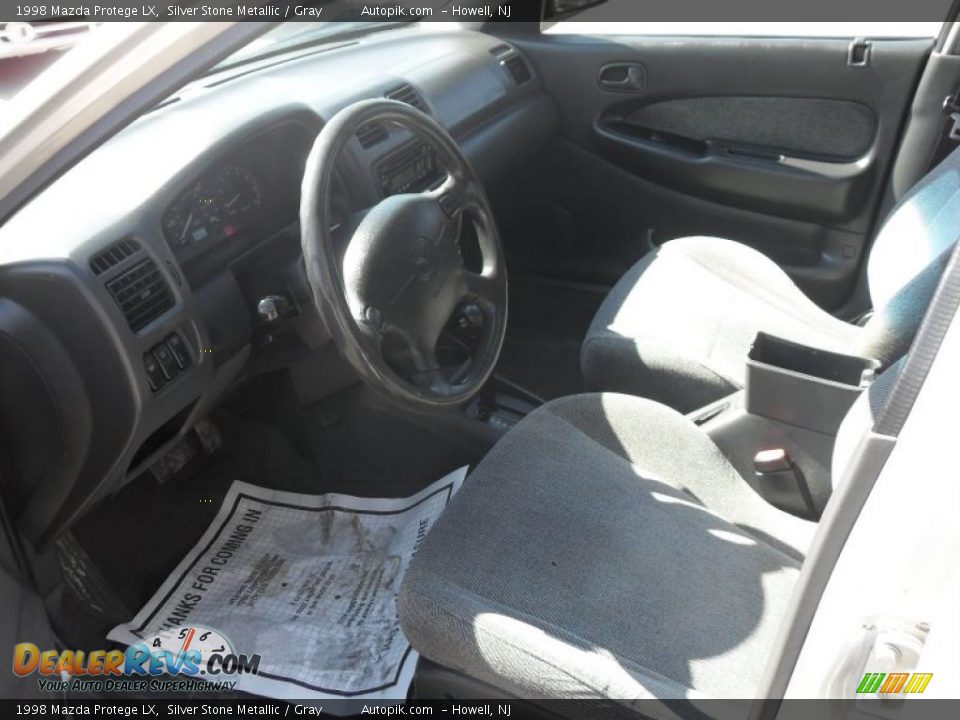 1998 Mazda Protege LX Silver Stone Metallic / Gray Photo #9