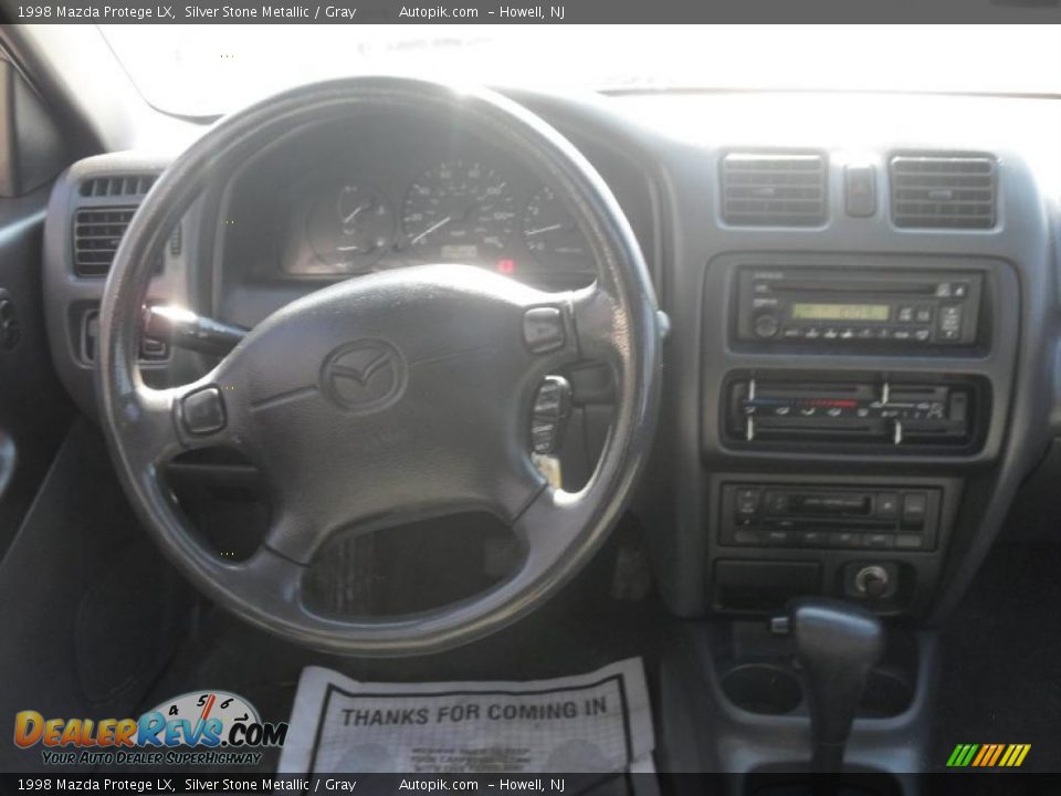 1998 Mazda Protege LX Silver Stone Metallic / Gray Photo #14