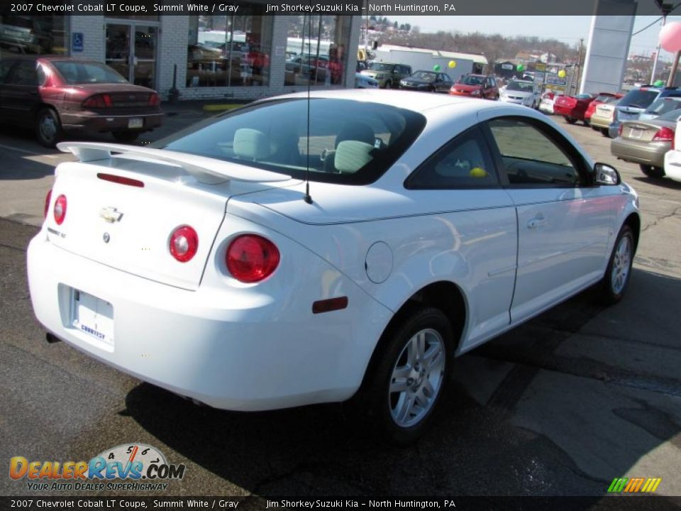 2007 Chevrolet Cobalt LT Coupe Summit White / Gray Photo #3