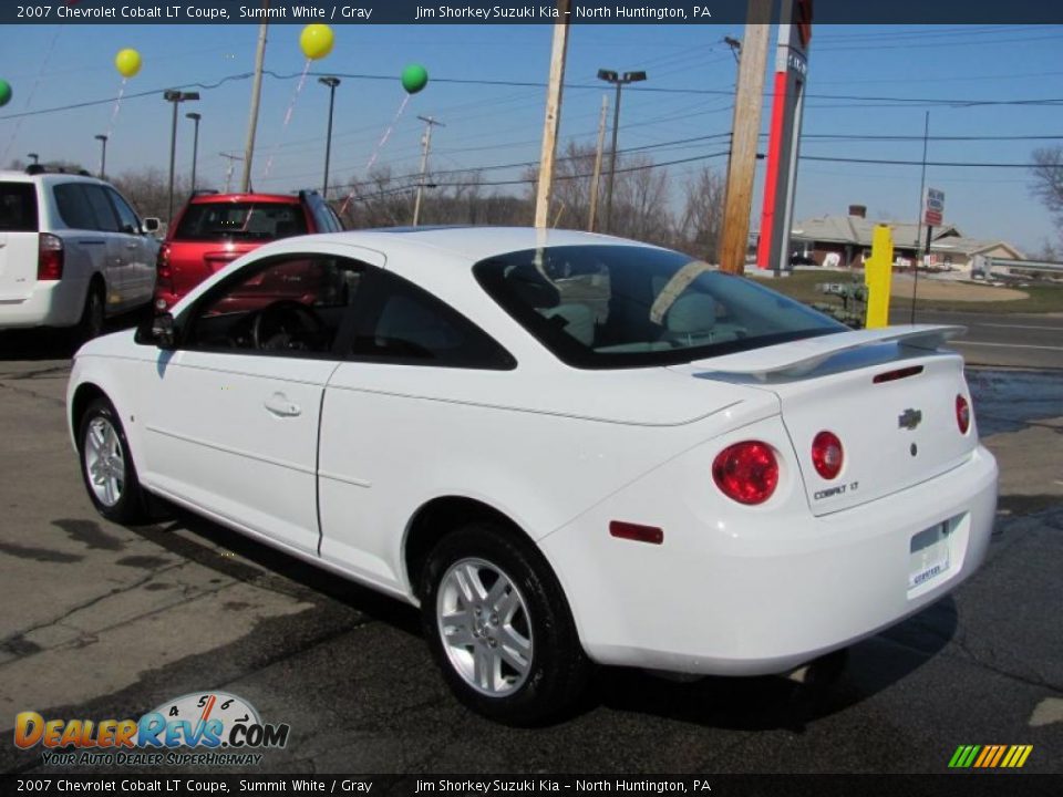 2007 Chevrolet Cobalt LT Coupe Summit White / Gray Photo #4