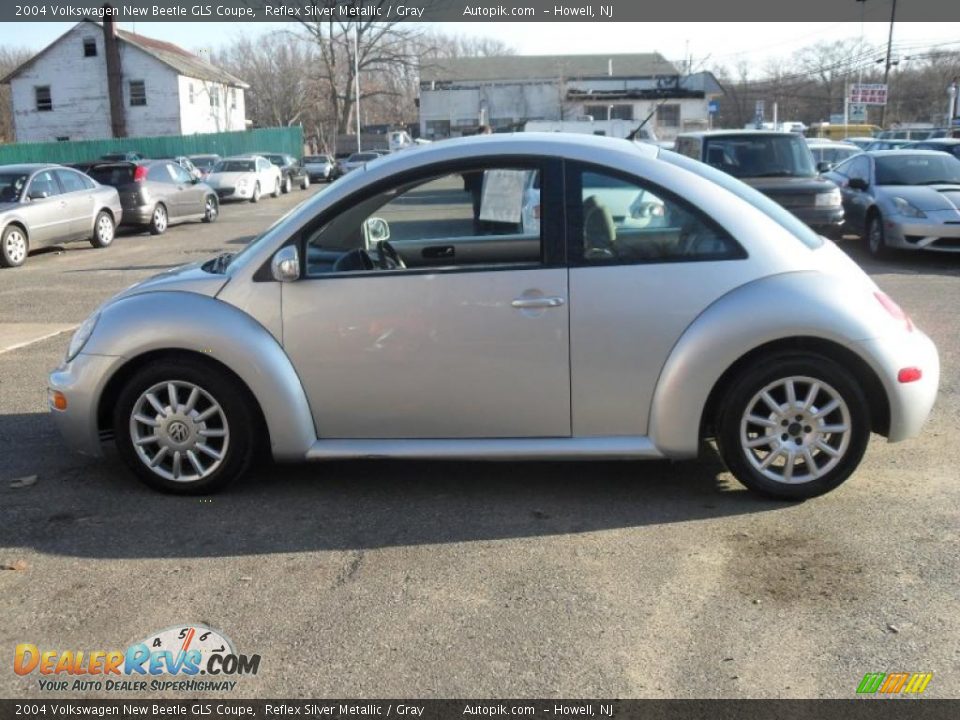 2004 Volkswagen New Beetle GLS Coupe Reflex Silver Metallic / Gray Photo #8