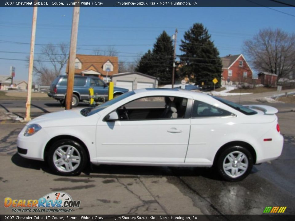 2007 Chevrolet Cobalt LT Coupe Summit White / Gray Photo #5