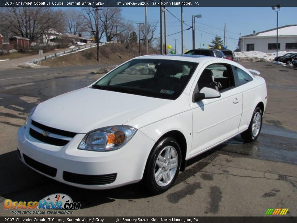 2007 Chevrolet Cobalt LT Coupe Summit White / Gray Photo #6