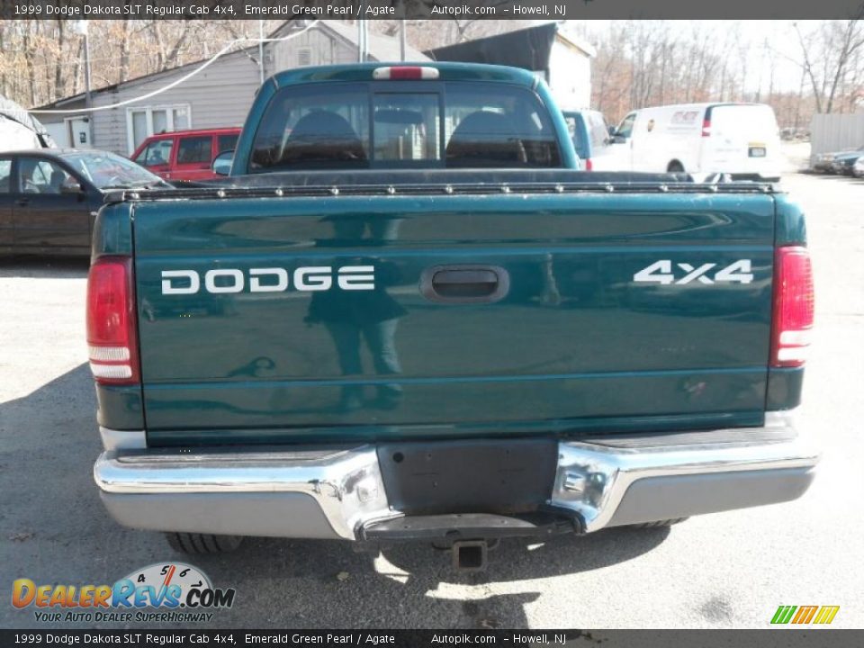 1999 Dodge Dakota SLT Regular Cab 4x4 Emerald Green Pearl / Agate Photo #6