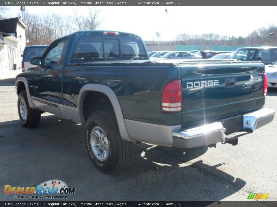1999 Dodge Dakota SLT Regular Cab 4x4 Emerald Green Pearl / Agate Photo #7