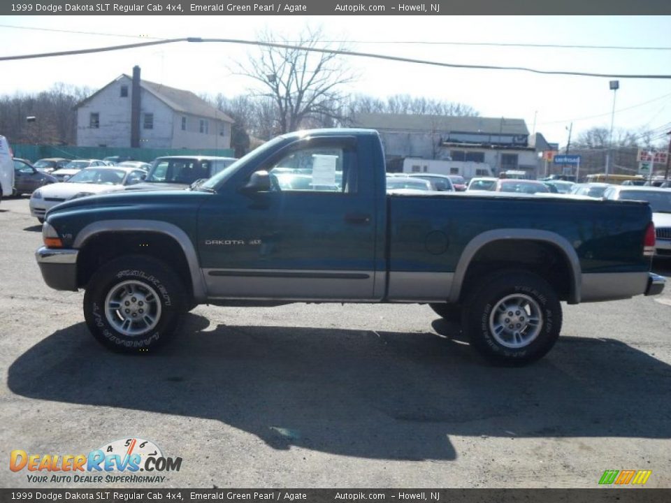 1999 Dodge Dakota SLT Regular Cab 4x4 Emerald Green Pearl / Agate Photo #8