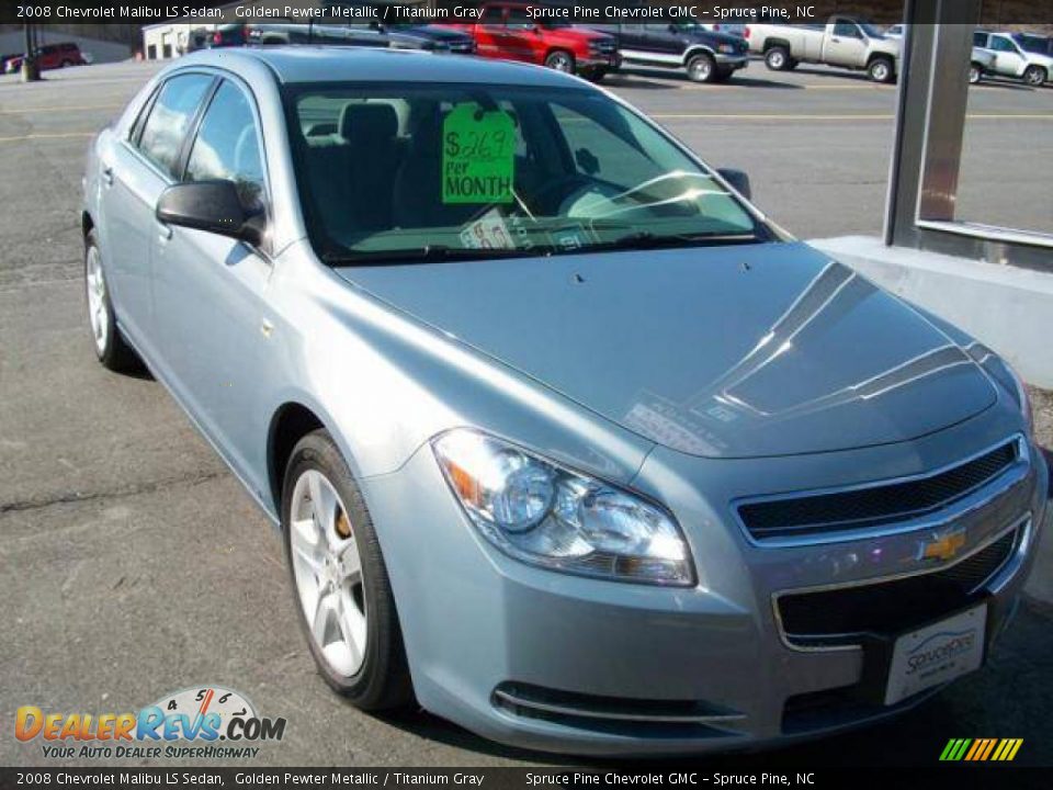 2008 Chevrolet Malibu LS Sedan Golden Pewter Metallic / Titanium Gray Photo #1