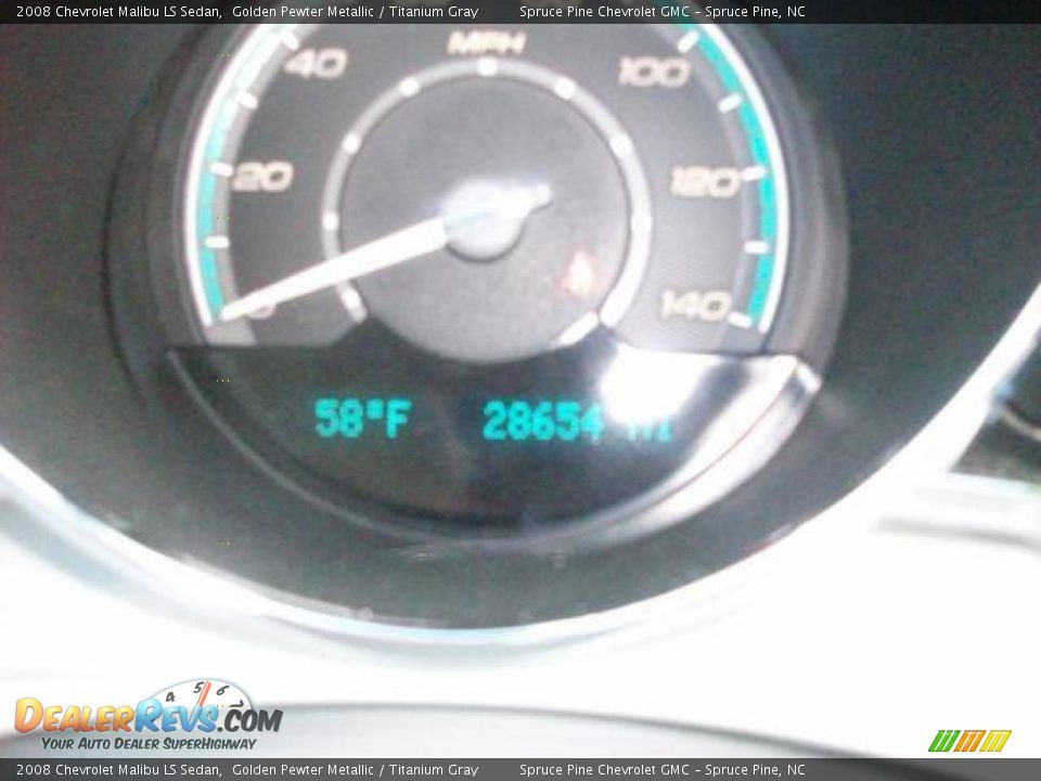 2008 Chevrolet Malibu LS Sedan Golden Pewter Metallic / Titanium Gray Photo #6