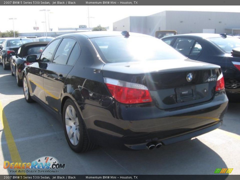 2007 BMW 5 Series 530i Sedan Jet Black / Black Photo #3