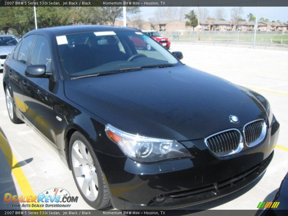 2007 BMW 5 Series 530i Sedan Jet Black / Black Photo #5