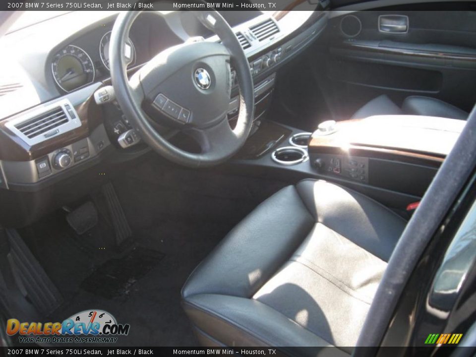 2007 BMW 7 Series 750Li Sedan Jet Black / Black Photo #2