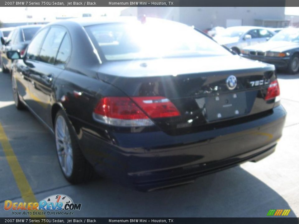 2007 BMW 7 Series 750Li Sedan Jet Black / Black Photo #3