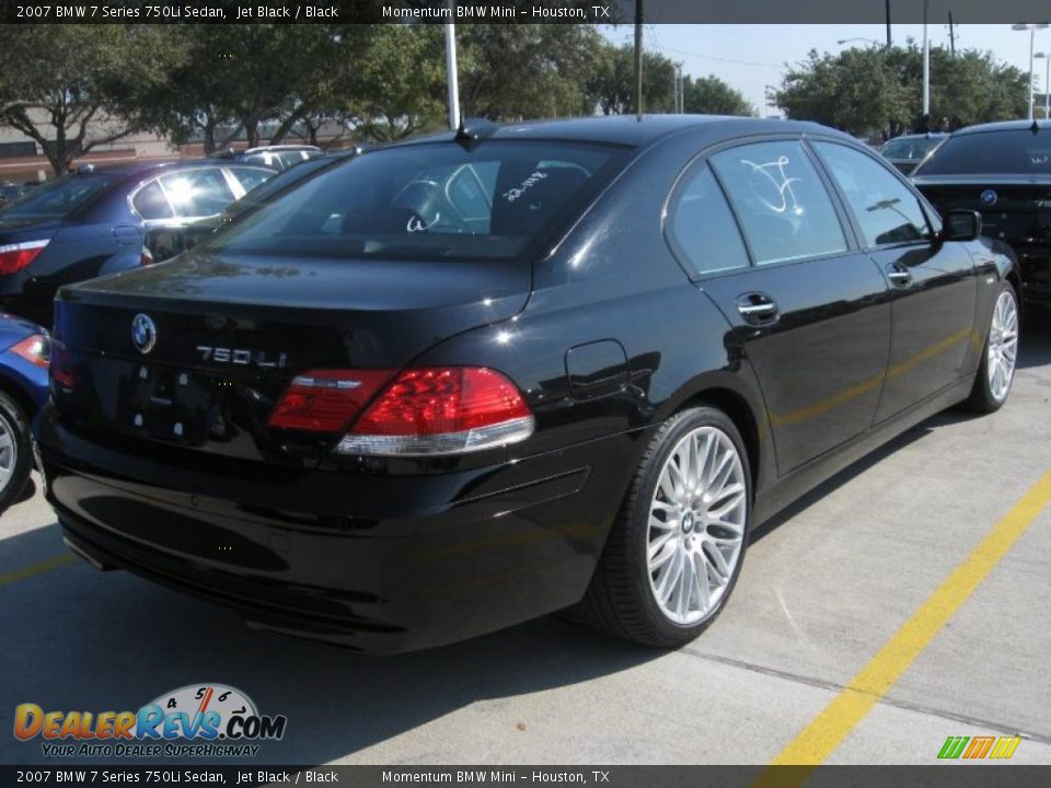 2007 BMW 7 Series 750Li Sedan Jet Black / Black Photo #4